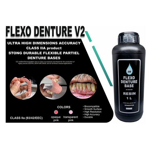 3D Resin Senertek Flexo Denture Base 1kg